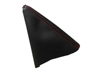 OPEL ASTRA J (2009-2015) Soufflet Levier De Frein 100% Cuir - Couture Rouge - Picture 1 of 1