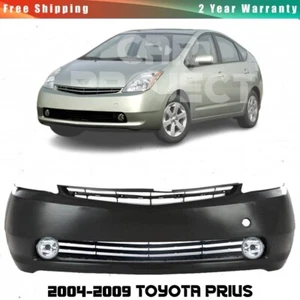 Front Bumper Cover Fascia & Fog Lights Set of 2 For 2004-2009 Toyota Prius - Picture 1 of 12