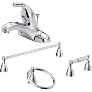 Seasons® Anchor Point™ Bausatz, 1-Griff Badewannenarmatur und 24" Handtuchhalter Chrom - Bild 1 von 3