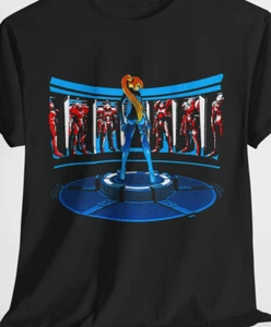 Metroid Video game, Gaming shirt, Gift for Gamers, Mens tshirt, Graphic Print - Picture 1 of 12