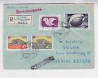 latvia 1958 registered cover with four stamps to sweden Rare!        c1031