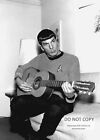 *5X7* Publicity Photo - Leonard Nimoy As "Mr. Spock" Playing A Guitar (Zz-578)
