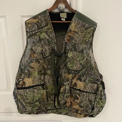Mossy Oak Duck Trap Hunting VEST Padded Back Orange Flag SIZE XL/2XL Fieldline - Image 1 of 4
