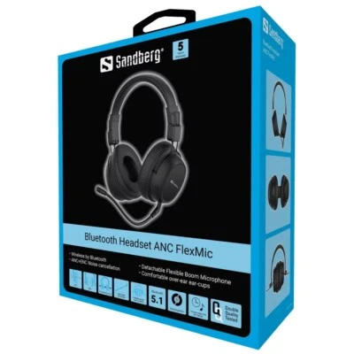 Sandberg 126-36 Bluetooth Headset ANC FlexMic - Image 1 of 4