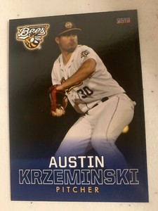 AUSTIN KRZEMINSKI  2018 Burlington Bees Team Card 