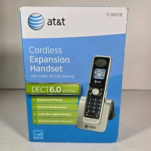 NIB AT&T Cordless Expansion Handset TL90078 Dect 6.0 Digital With Charger Base - Picture 1 of 8