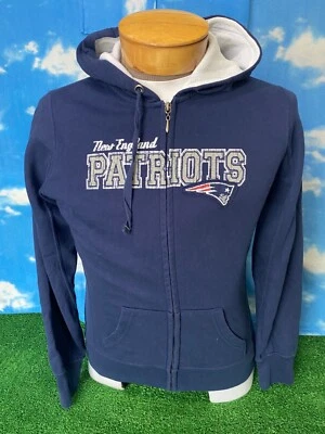Sudadera con Capucha New England Patriots Para Mujer Damas M Mediana Cremallera Completa C34 Foto 1 de 4
