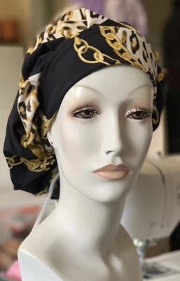 Handmade Chic Look Bouffant Surgical Scrub Cap One Size USA - Image 1 of 4