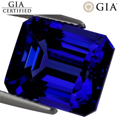 9,45 quilates certificado GIA AAAA+ bloque D natural tanzanita violeta azul corte octogonal Foto 1 de 4