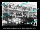 OLD LARGE HISTORIC PHOTO OF THE HENLEY BEACH JETTY PAVILLION, ADELIADE SA c1900