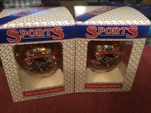 (2) Baltimore Oriole Christmas Balls - Picture 1 of 3