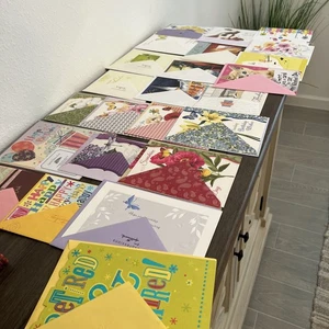 Lote Surtido De 24 Tarjetas De Navidad, Cumpleaños, Pensando En Ti, Jubilación - Imagen 1 de 11