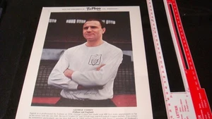 Football GEORGE COHEN FULHAM & ENGLAND  portrait 10"x 8" Typhoo Tea Card, VG - Picture 1 of 2