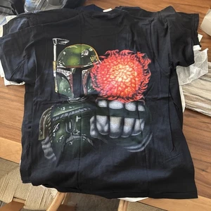 Vintage 1996 Star Wars Boba Fett Changes Graphic T-Shirt Large Original Rare - Bild 1 von 5