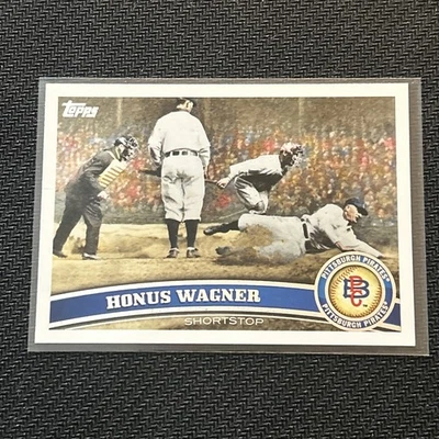 Variación de imagen fotográfica Topps 2011 impresión corta #20 Honus Wagner Legend SP Pirates Foto 1 de 4