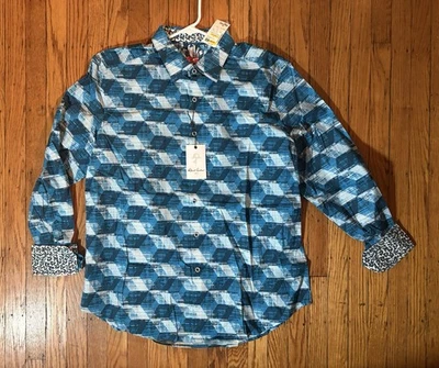 Men’s Robert Graham Classic Fit Long Sleeve Flip Cuff NWT XL - Image 1 of 4
