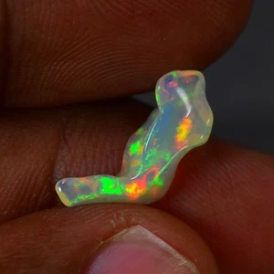 1.53Ct Fancy_Best 3D Rainbow Color Play Untreated Solid Welo Opal - Bild 1 von 1