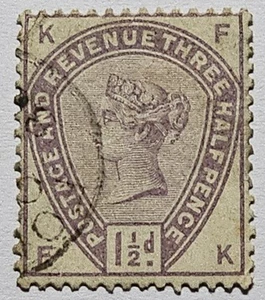 GB Victoria Classics 1883 sehr schön 1 1/2d Flieder . 55€. SG188 . Gute tiefe Farbe - Bild 1 von 2