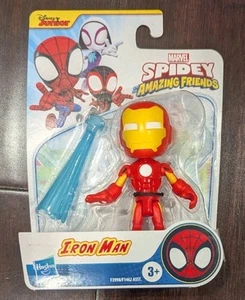 MARVEL SPIDEY AND HIS AMAZING FRIENDS IRON MAN CARDED FIGURE W/ ACCESSORY OOP - Picture 1 of 1