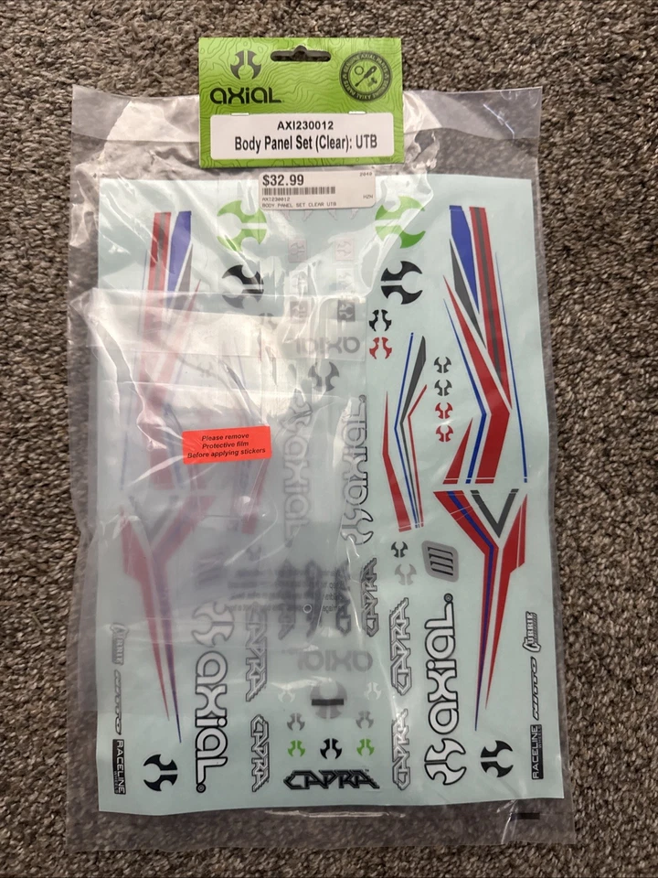 Axial For UTB Capra 1.9 Body Panel Set (Clear) AXI230012 New - Image 1 of 1