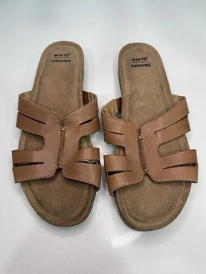 Sandalias Earth Origins LUNA de gamuza marrón coñac elige la talla 8M Foto 1 de 4