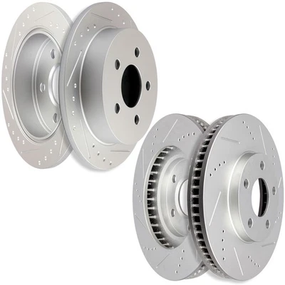 4pcs Front & Rear Brake Discs Rotor Kit For 1998-1999 Oldsmobile Intrigue - Image 1 of 4