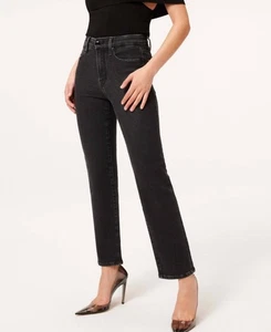 Good American Good Straight High Waist Ankle Jeans women's 2/26 Black. 994 - Picture 1 of 4
