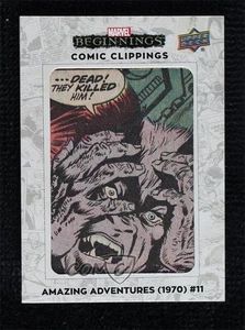 2024 Upper Deck Marvel Beginnings Vol 2 Series Comic Clippings 52/65 Beast 2s2 - Picture 1 of 3