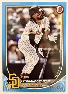Papel Bowman 2025 #23 Fernando Tatis Jr. borde azul cielo/499 Padres SP - Imagen 1 de 2
