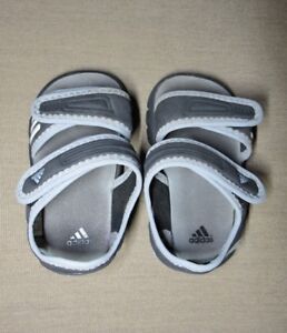Adidas kid toddler water swim outdoor sandals, gray size 3K