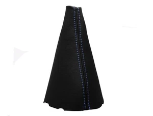 RENAULT MEGANE II (2002-2009) Schalthebelmanschette 100% Leder - blaue Nähte - Bild 1 von 1