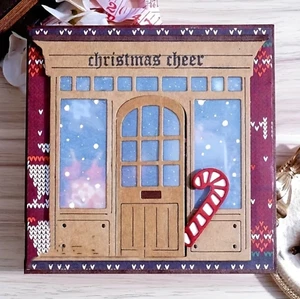 Tür öffnen Metall Stanzformen Schablone Scrapbooking Kartenherstellung - Bild 1 von 4