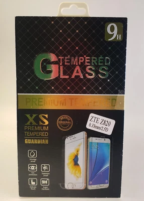 Protector de pantalla de vidrio templado XS Premium para ZTE Obsidian Z820 - transparente Foto 1 de 3