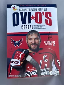 Céréales de hockey Ovi O's Alex Ovechkin Washington Capitals neuves boîte complète jamais ouverte - Photo 1/4