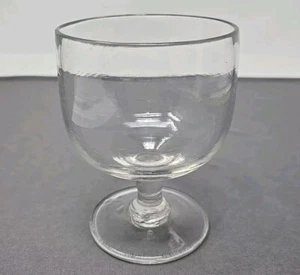 Clear Flint Blown Glass Rummer Circa 1820s 4 1/2" - Picture 1 of 8