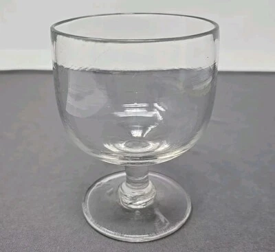 Clear Flint Blown Glass Rummer Circa 1820s 4 1/2" - Image 1 of 4