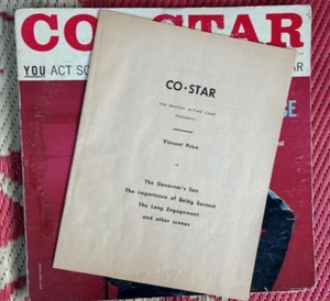 CO STAR W/ VINCENT PRICE (SCRIPT) FOR RECORD - Picture 1 of 1