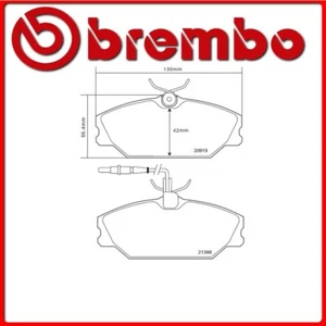 07.B314.50#40 PASTIGLIE FRENO ANTERIORE SPORTIVE BREMBO SPORT RENAULT LAGUNA I G - Foto 1 di 1