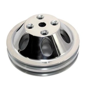 SBC Small Block Chevy V-Belt 2 Groove Aluminum Water Pump Pulley Long 350 400 - Bild 1 von 1