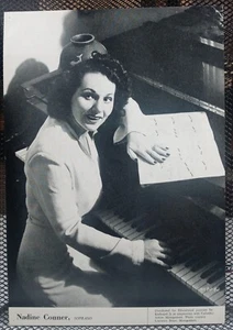Nadine Conner Operatic Soprano Piano Opera Vtg Mini Poster Keyboard Columbia - Picture 1 of 2