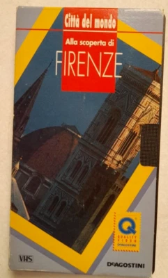 VHS Videocassetta Città del mondo de Agostini Firenze Italia florence Viaggi -W3 - Immagine 1 di 3