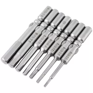 Hex Key Allen Bit Set Quick Change Connect Impact Driver Power Drill Metric Long - Picture 1 of 8