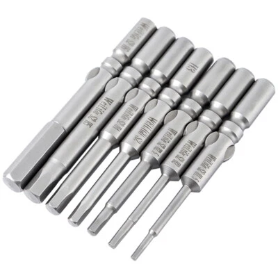 Hex Key Allen Bit Set Quick Change Connect Impact Driver Power Drill Metric Long - Image 1 of 4