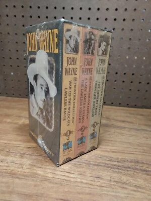 JOHN WAYNE Frontier Collection  New Sealed set of 3 VHS Western Vintage Old West - Image 1 of 4
