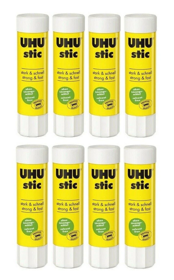 8 x UHU stic Klebestift Klebestift Klebetube 8,2 g lösemittelfrei auswaschbar