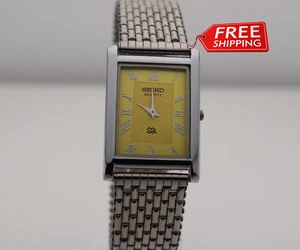 Seltene Seiko Gelb -Ton Uhr - Slim Vintage Quartz Men’s Edition - Bild 1 von 7