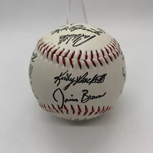 1991 Minessota Twins Team Ball Facsimilie Auto Puckett Hrbek Knoblauch Davis - Picture 1 of 6