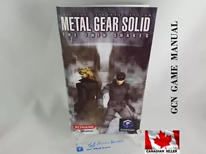 MANUAL - METAL GEAR SOLID TWIN SNAKES Gamecube 'Replacement' Instruction Booklet - Picture 1 of 7