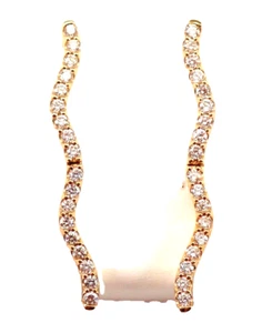 1.08ct Natural Round Diamond 14k Yellow Gold Anniversary Wedding Earring - Picture 1 of 4