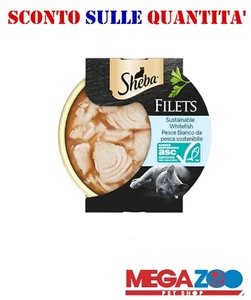 SHEBA FILETS PESCE BIANCO 32X60GR UMIDO PER GATTI - Foto 1 di 1